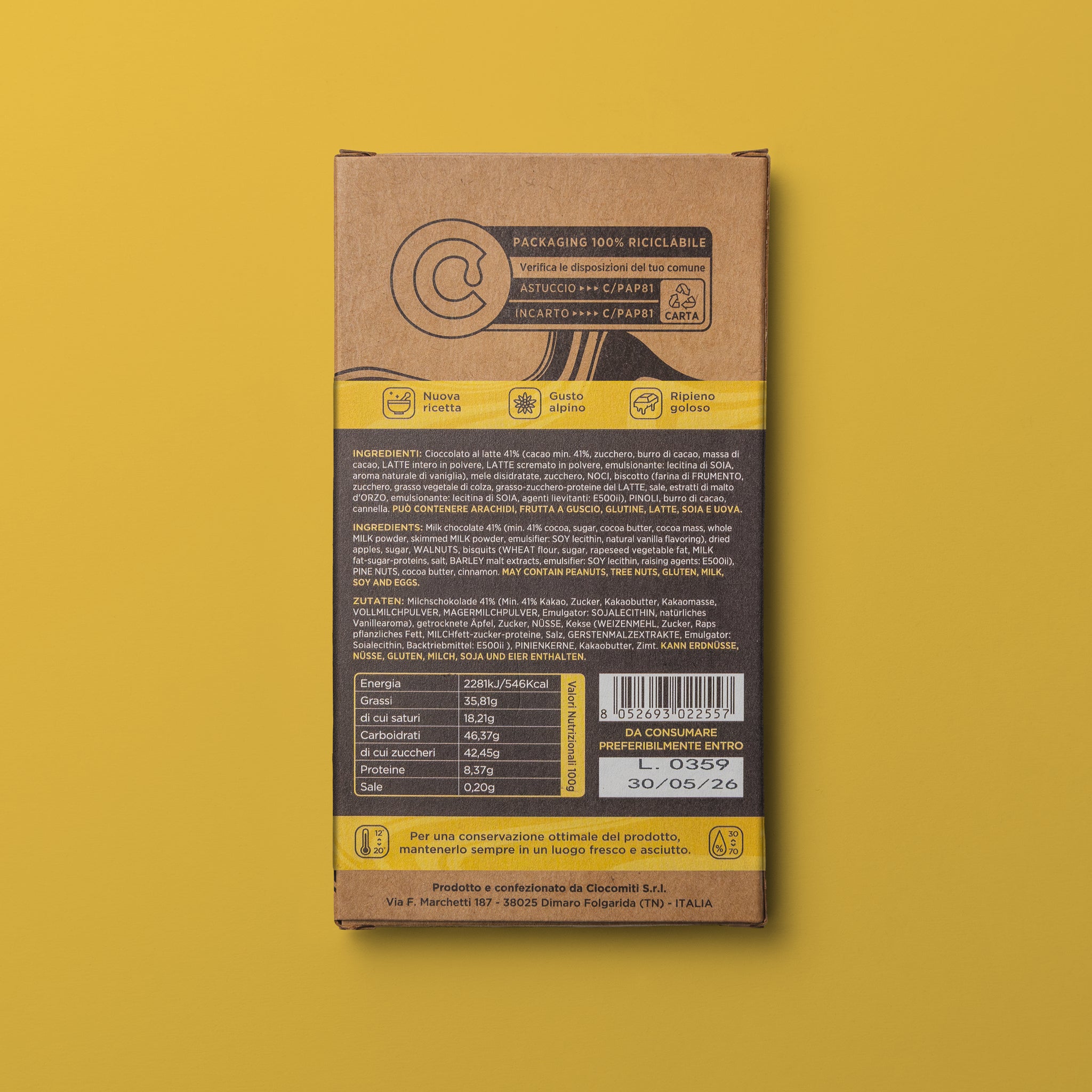 Tavoletta al latte e Strudel