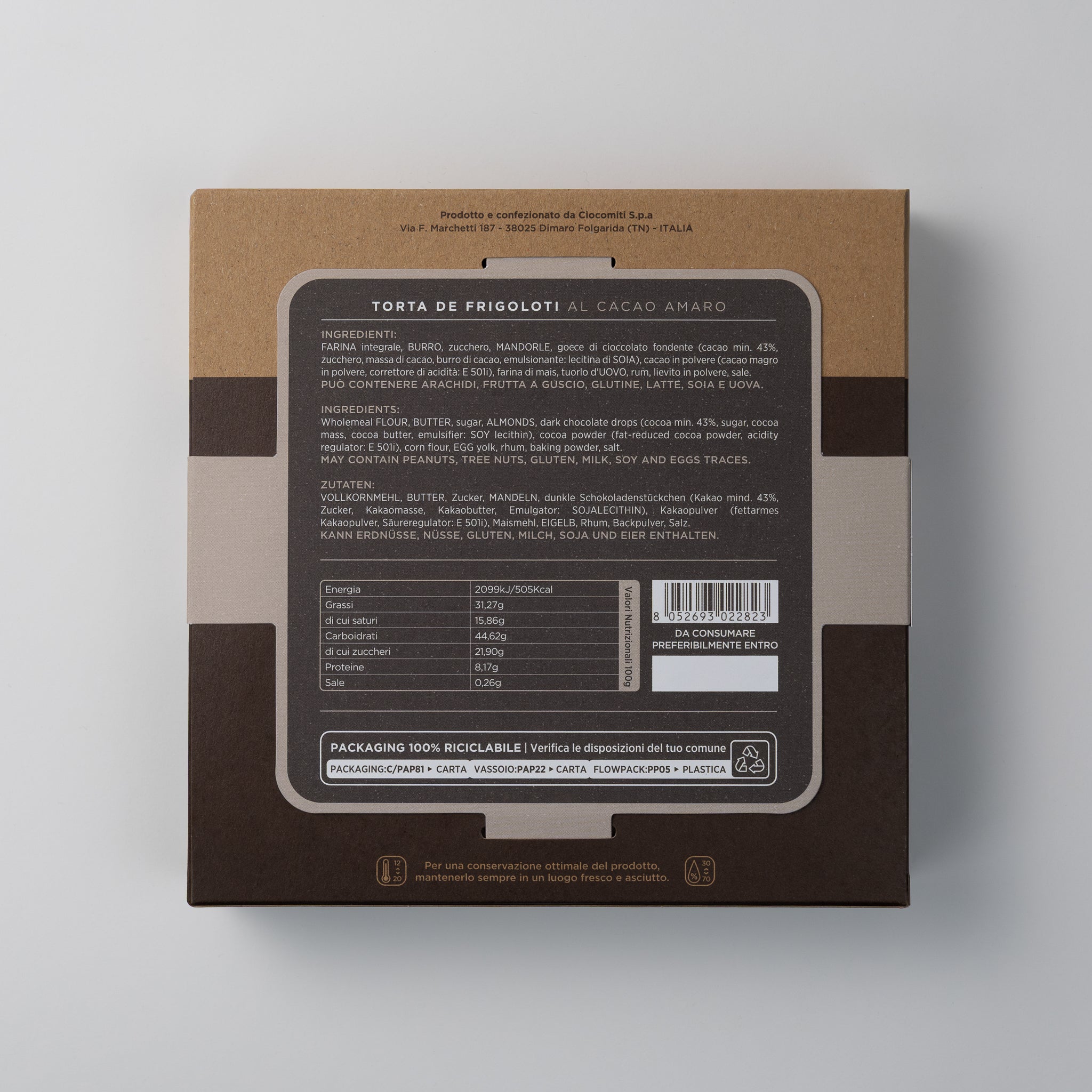 Torta de Frigoloti - al Cacao Amaro