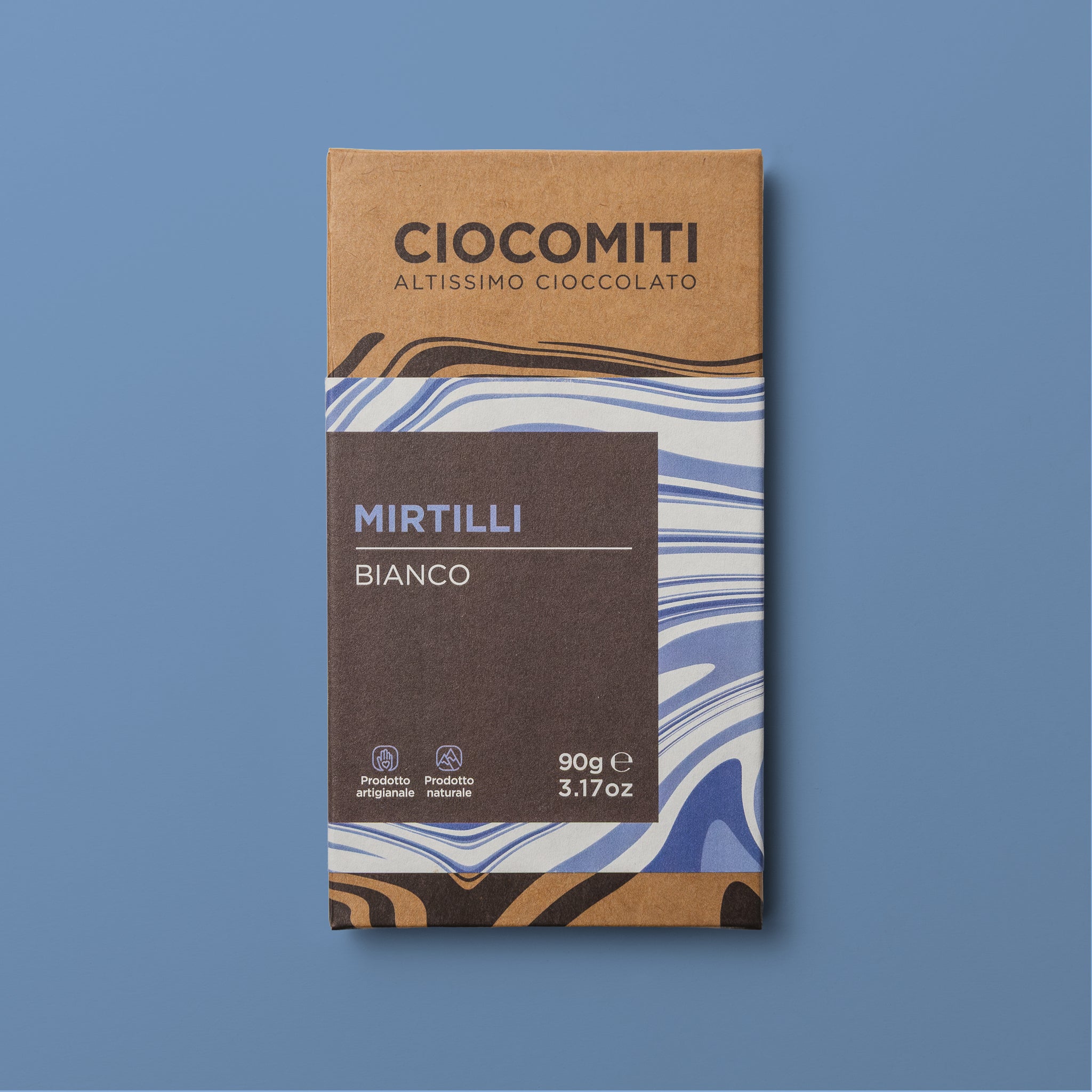 Tavoletta al bianco e Mirtilli