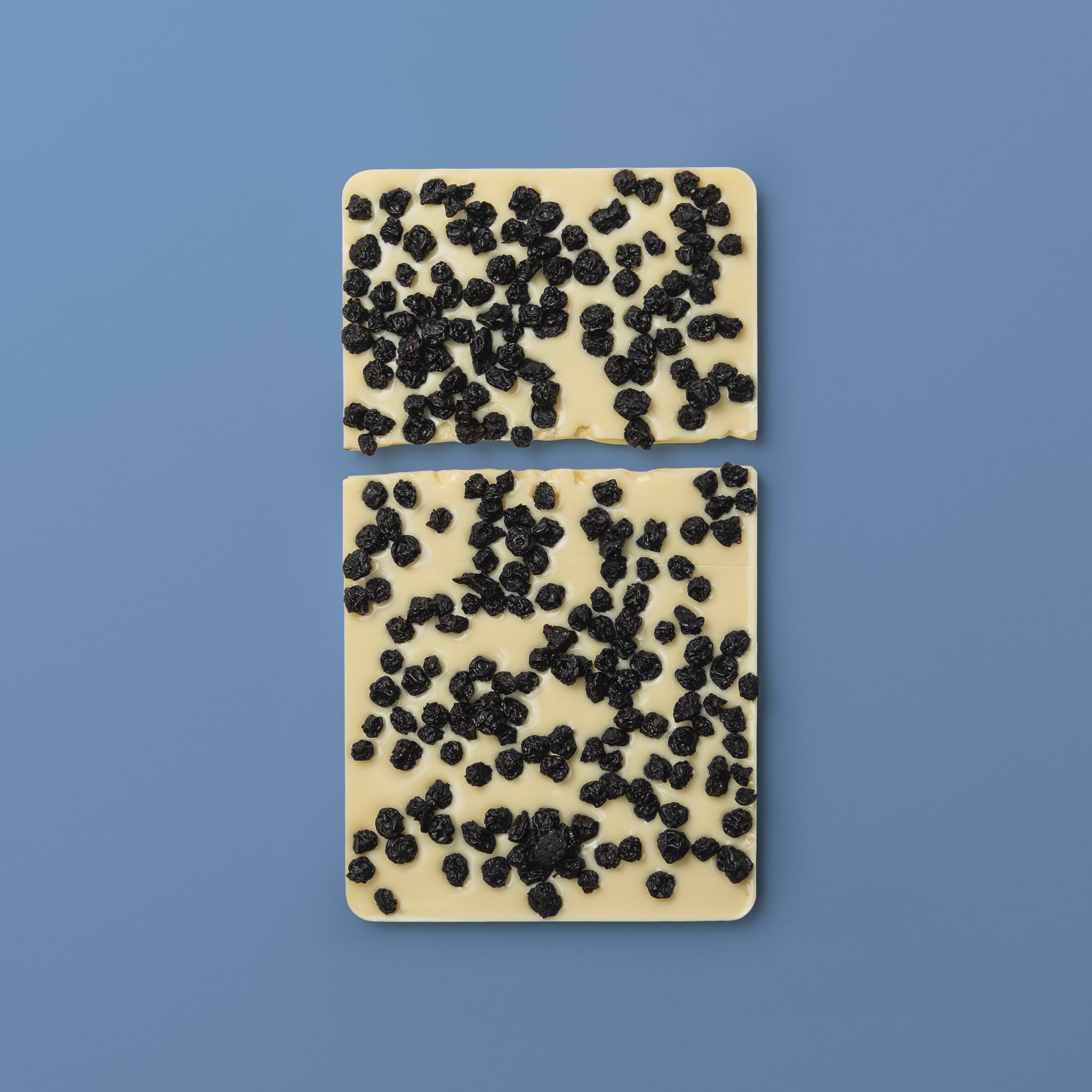 Tavoletta al bianco e Mirtilli