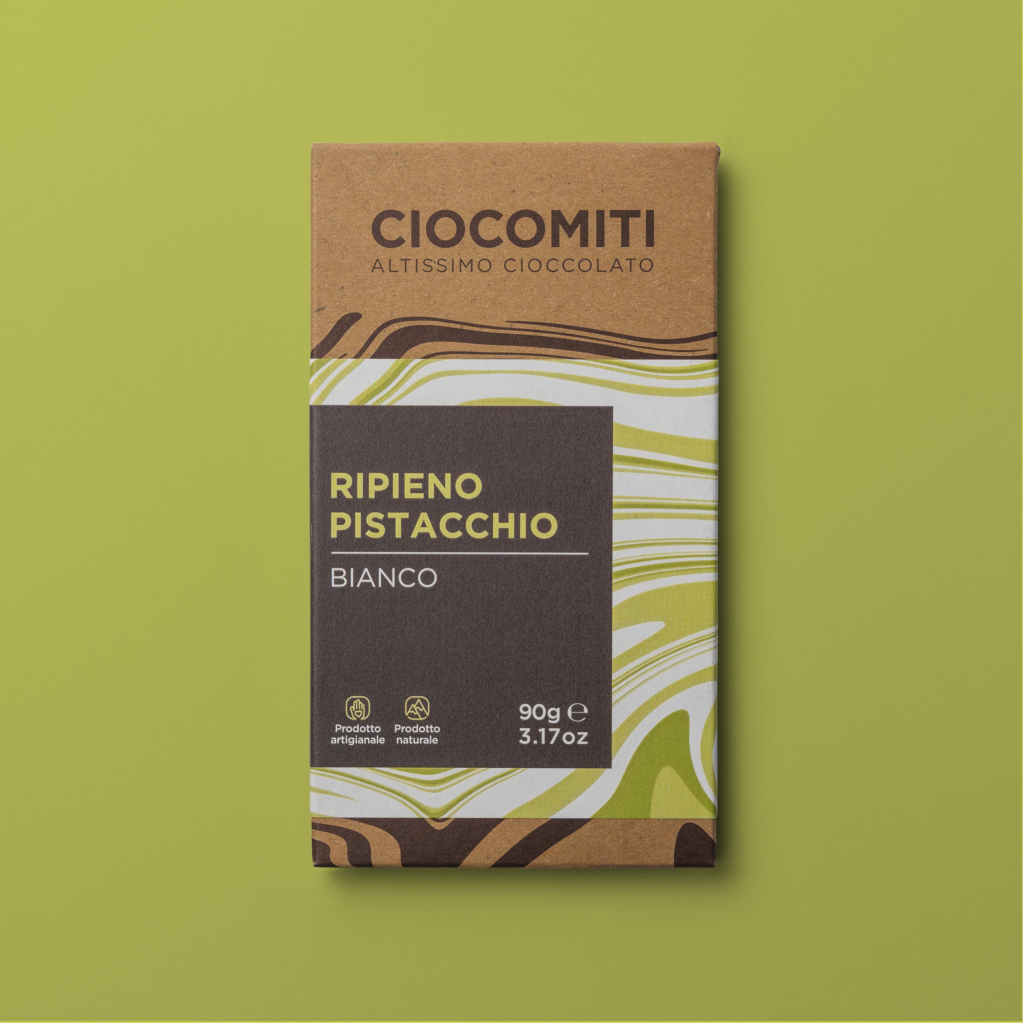 Tavoletta al bianco ripieno al Pistacchio