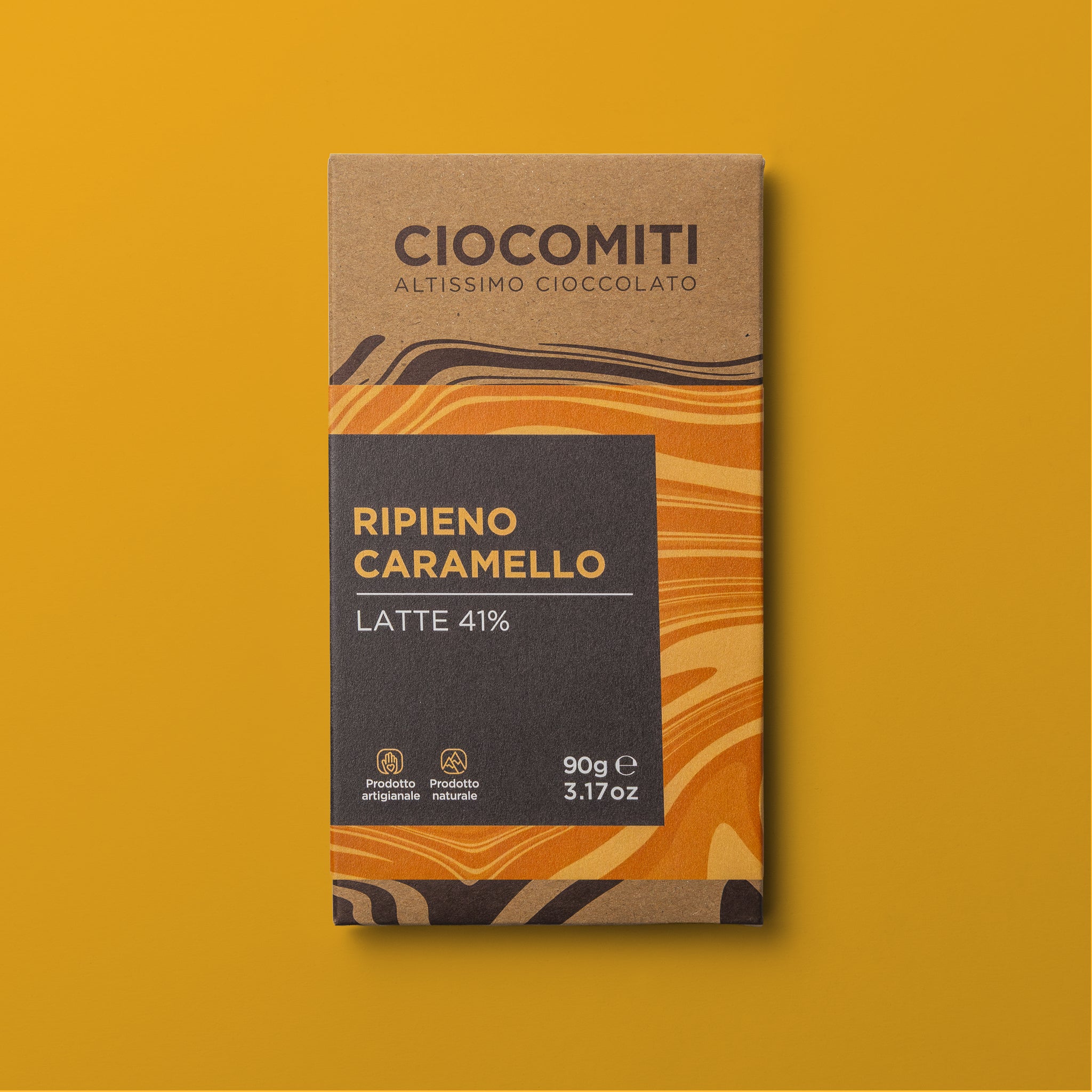 Tavoletta al latte ripiena al Caramello