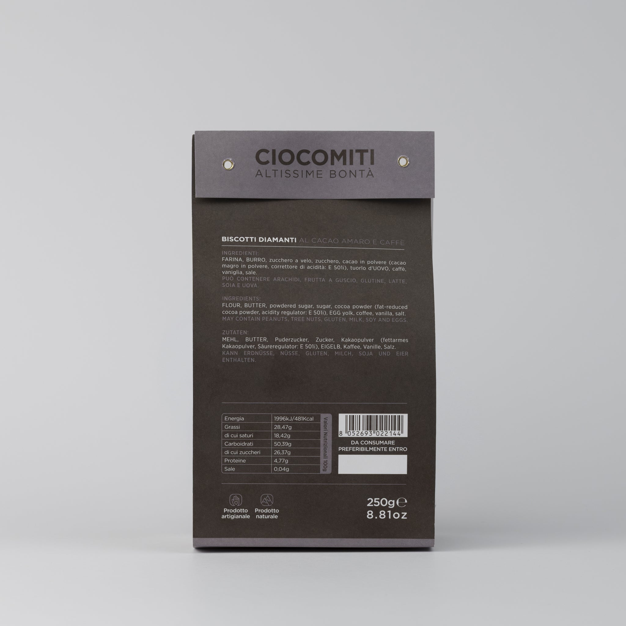 Biscotti Diamanti Cacao e Caffè