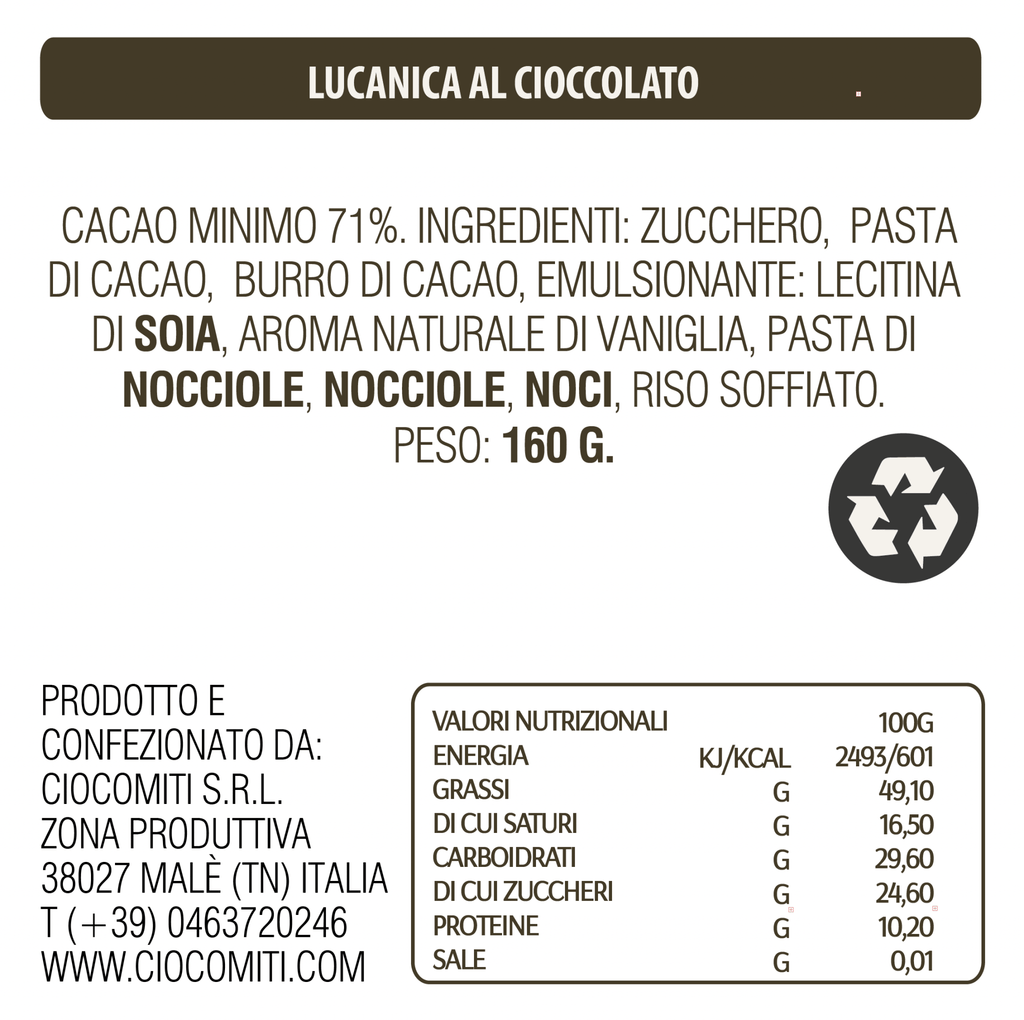 Lucanica al Cioccolato - Ciocomiti